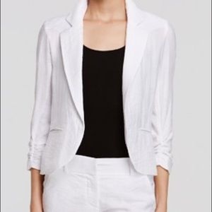 Blazer - crinkle ruched sleeve